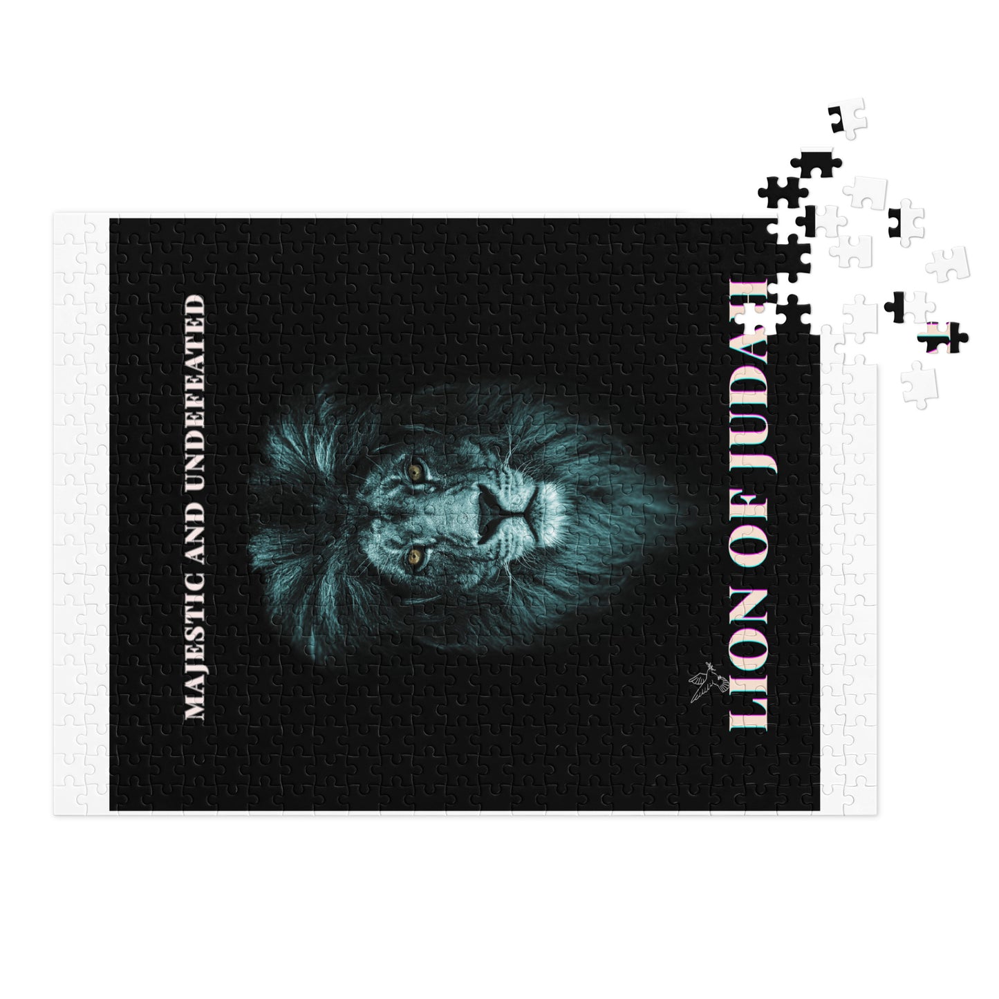 Majestic And Underfeated Lion Of Juda Jigsaw puzzle with tin 21″×15.5″ (500 pcs)