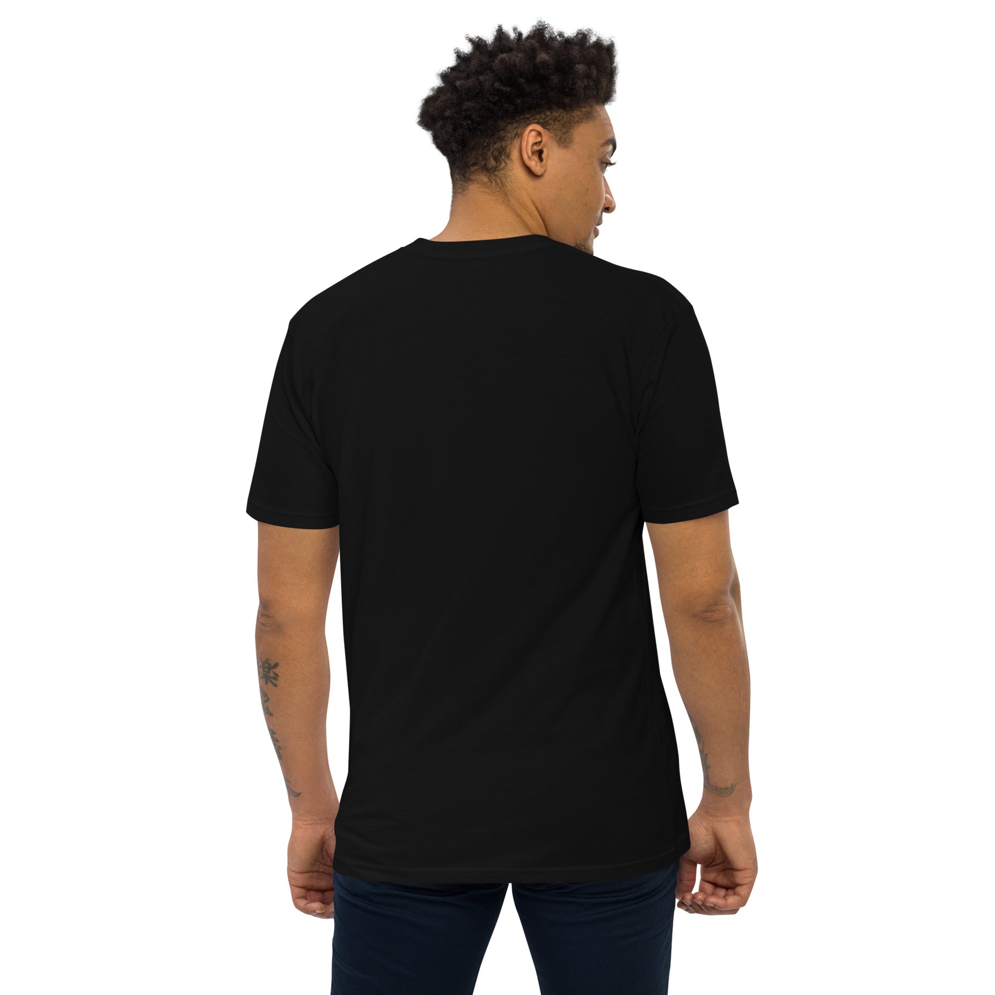 Trust In Jesus Men’s premium heavyweight tee