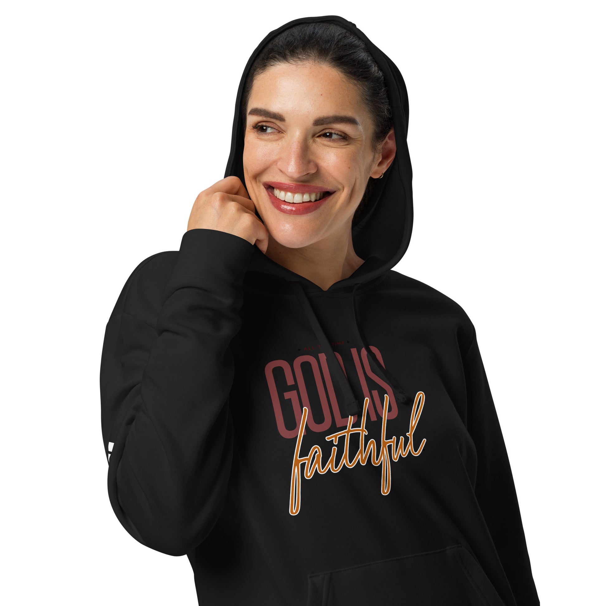 All The Time God Is Faithful adidas fleece hoodie