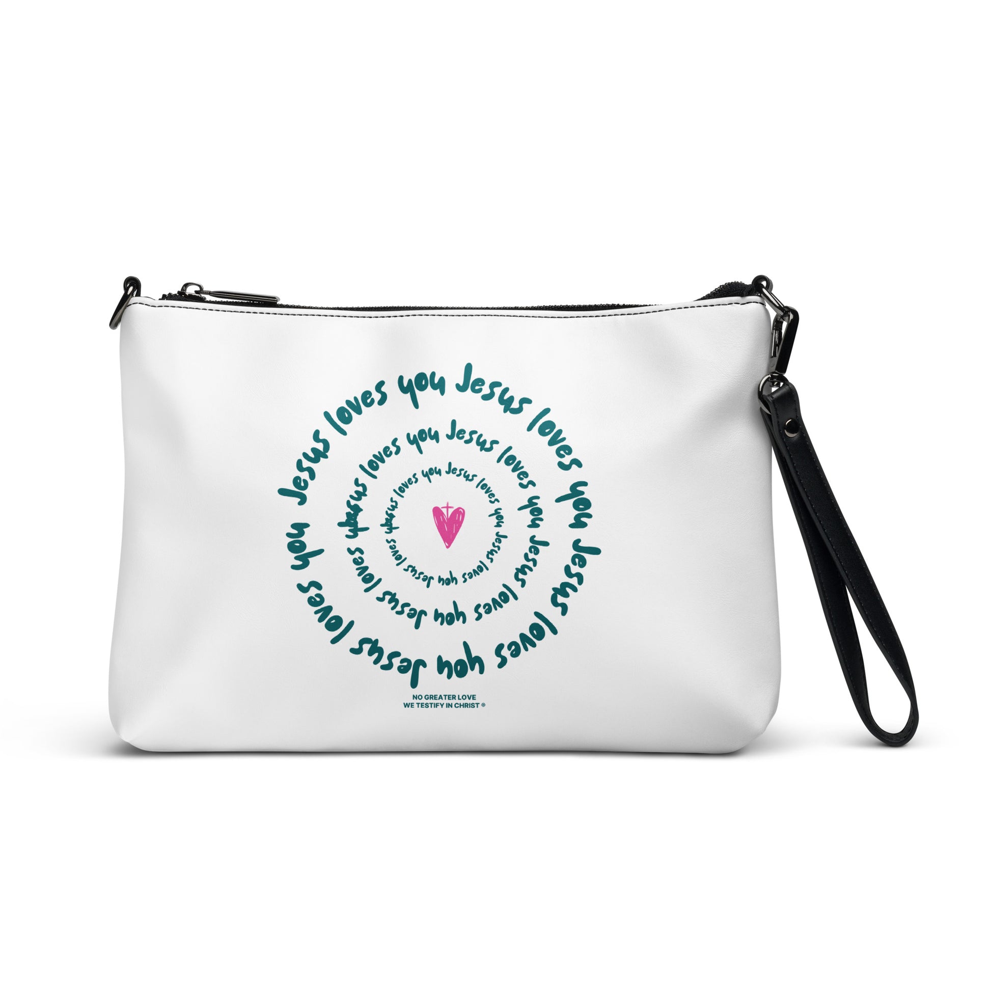 Jesus Loves You Crossbody bag Black