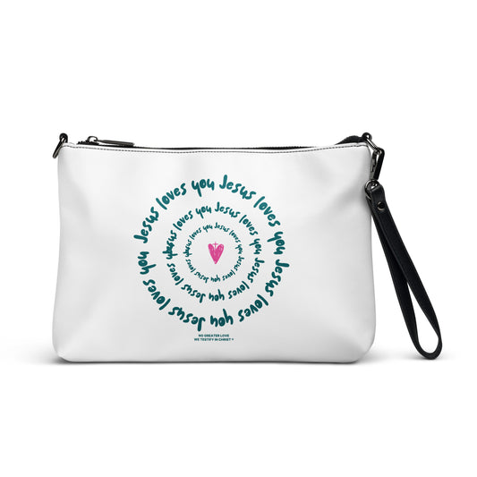 Jesus Loves You Crossbody bag Black