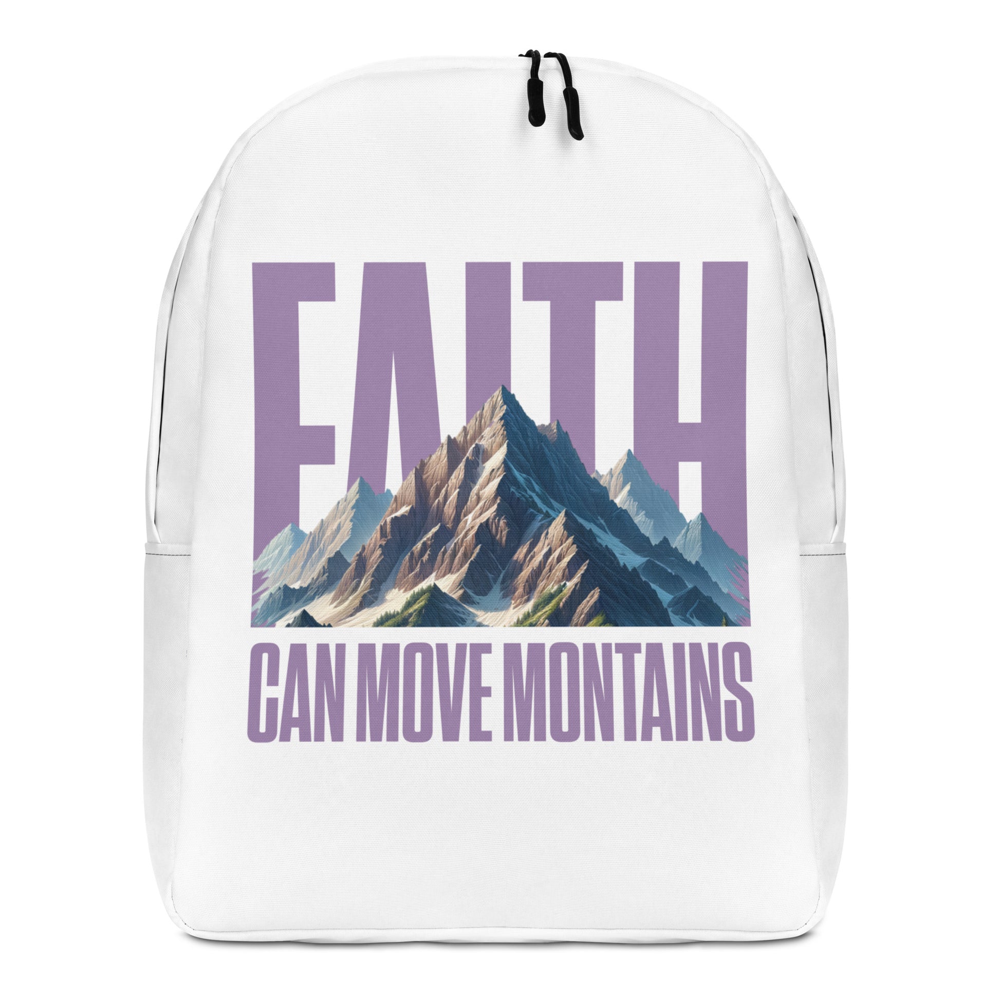 Faith Can Move Montains Minimalist Backpack Default Title