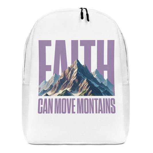 Faith Can Move Montains Minimalist Backpack Default Title