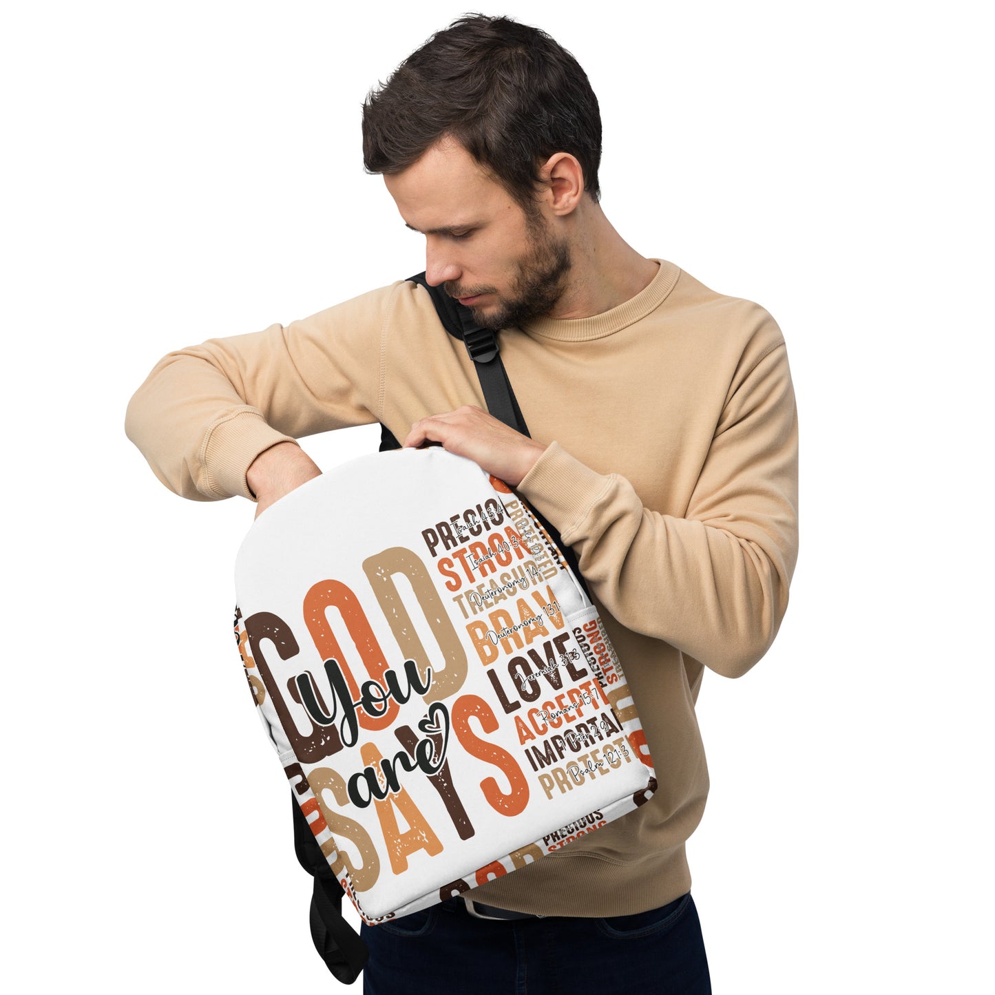 "God Says You Are" Minimalist Backpack