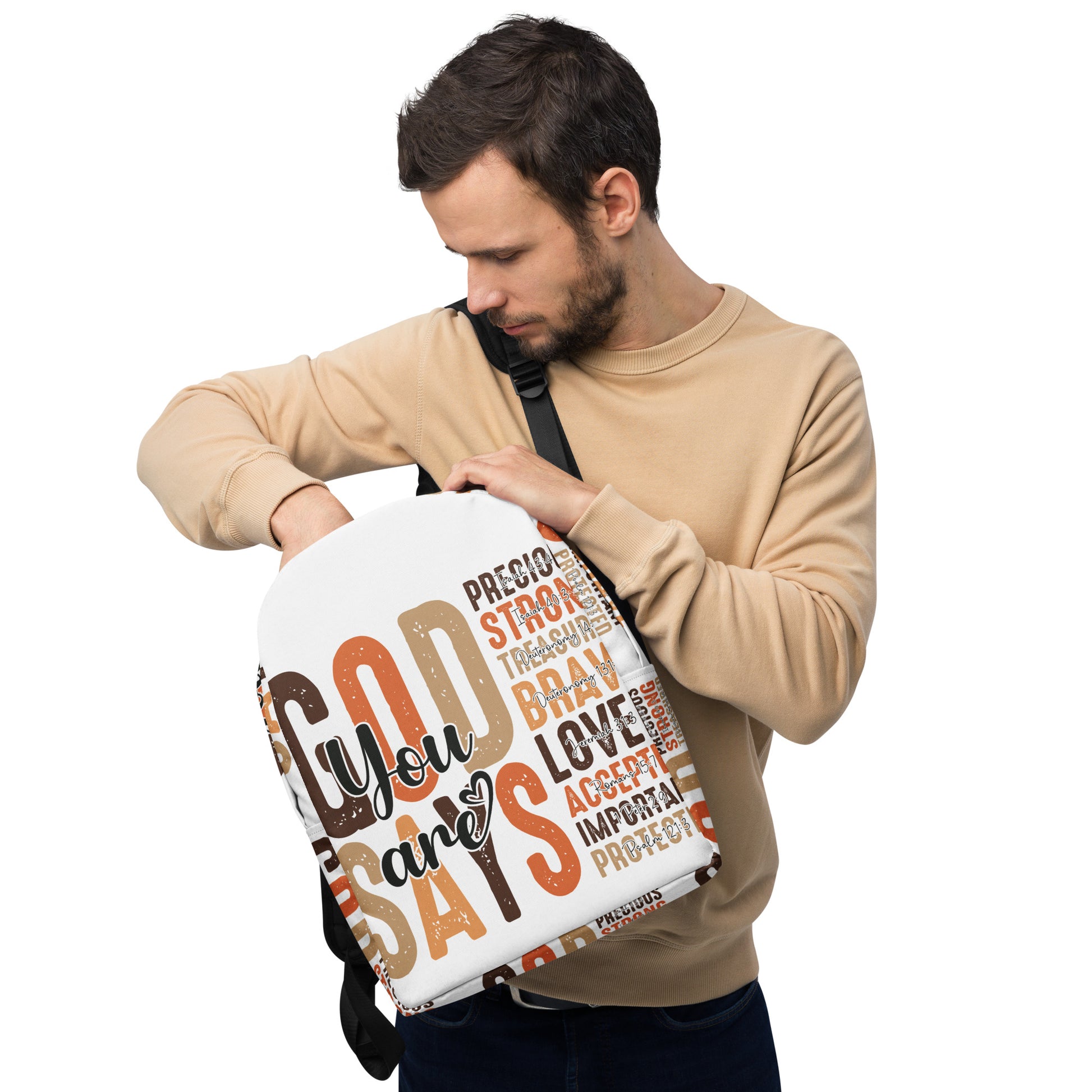 "God Says You Are" Minimalist Backpack