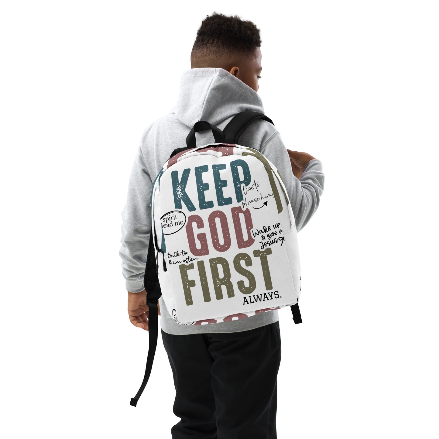 Keep God First Always Minimalist Backpack