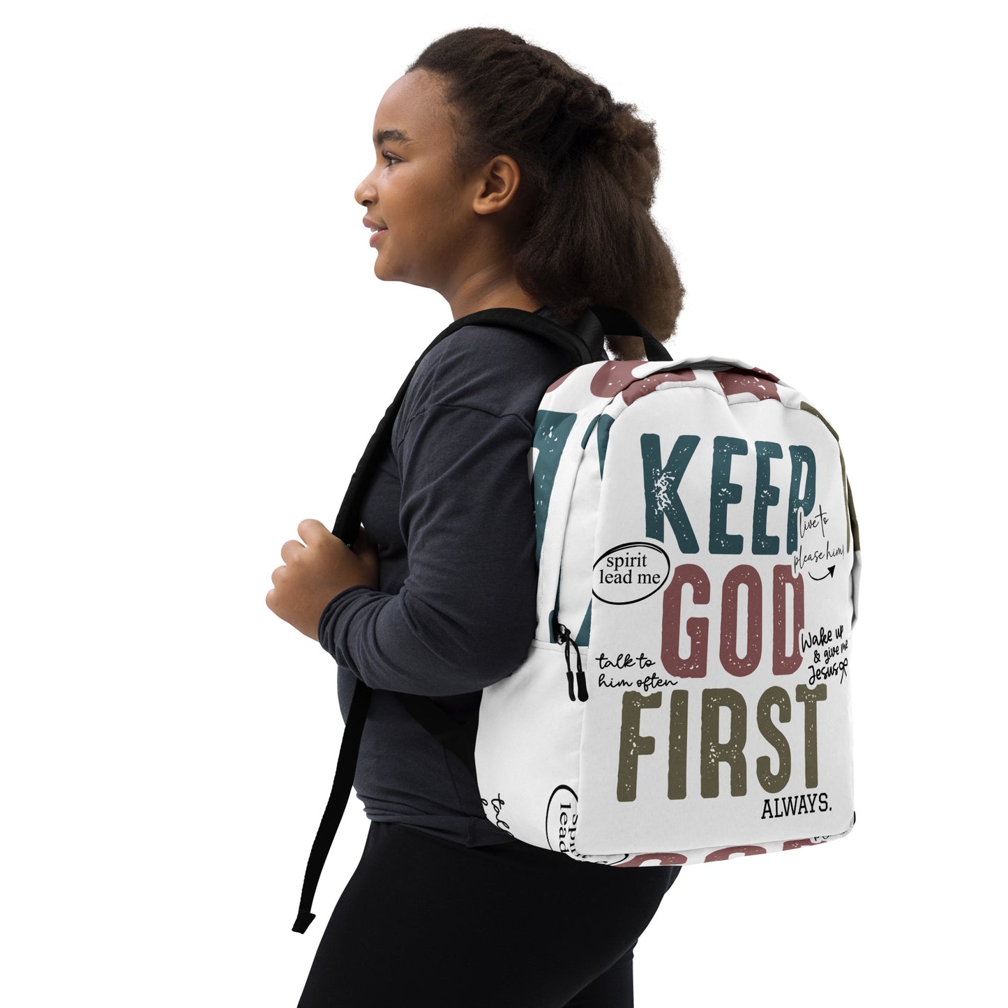 Keep God First Always Minimalist Backpack