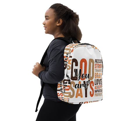 "God Says You Are" Minimalist Backpack