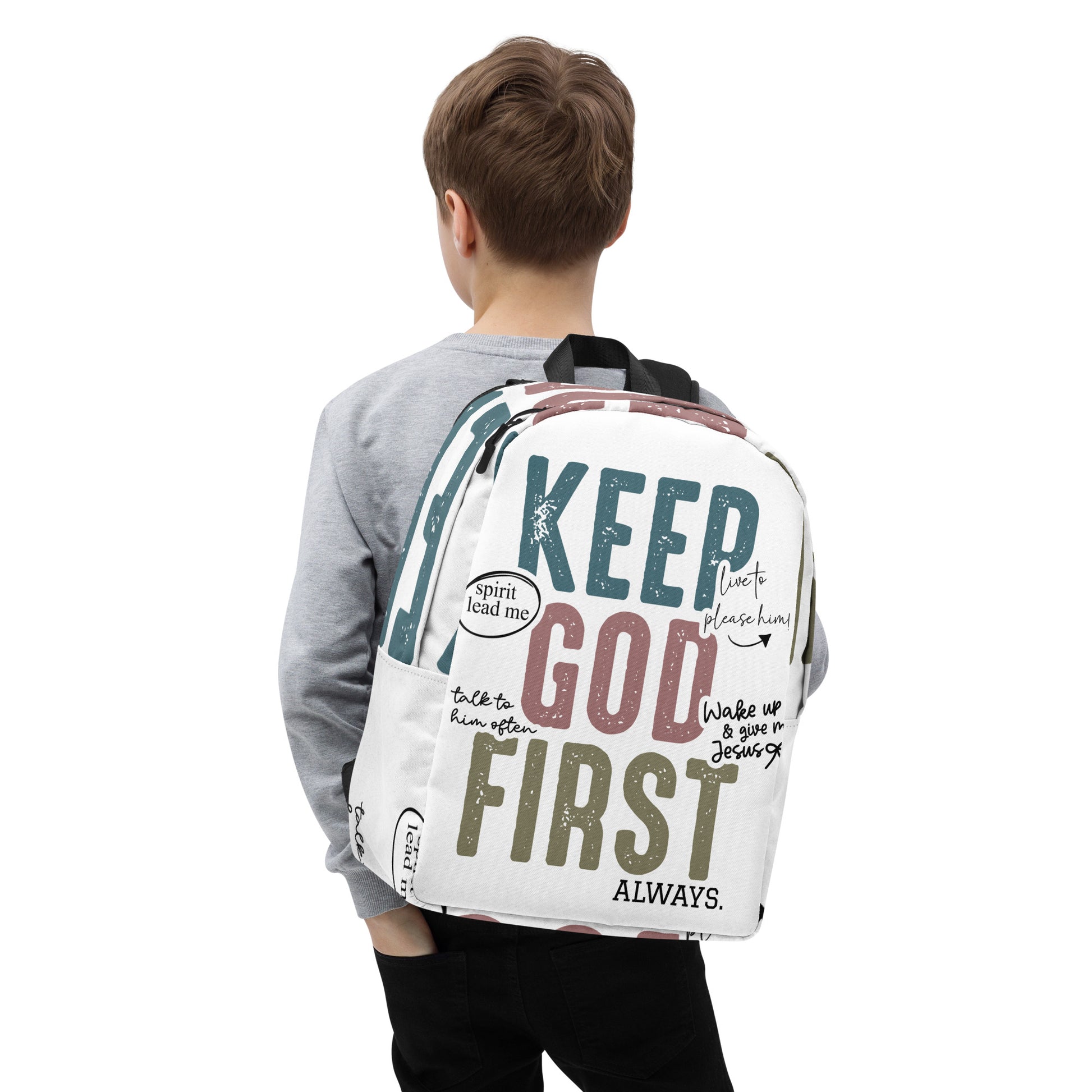 Keep God First Always Minimalist Backpack