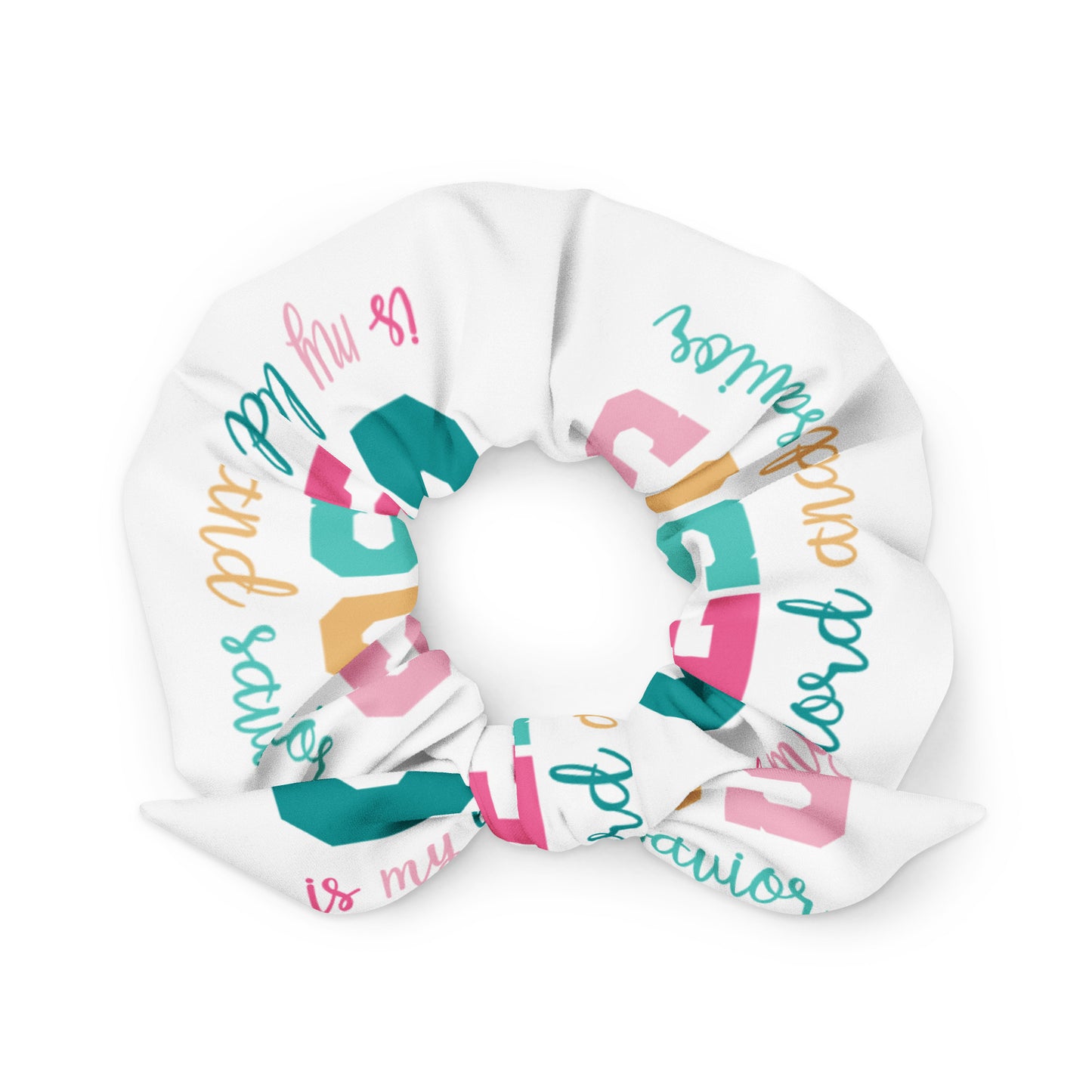 Jesus Is Our Lord And Our Savior Recycled Scrunchie Default Title