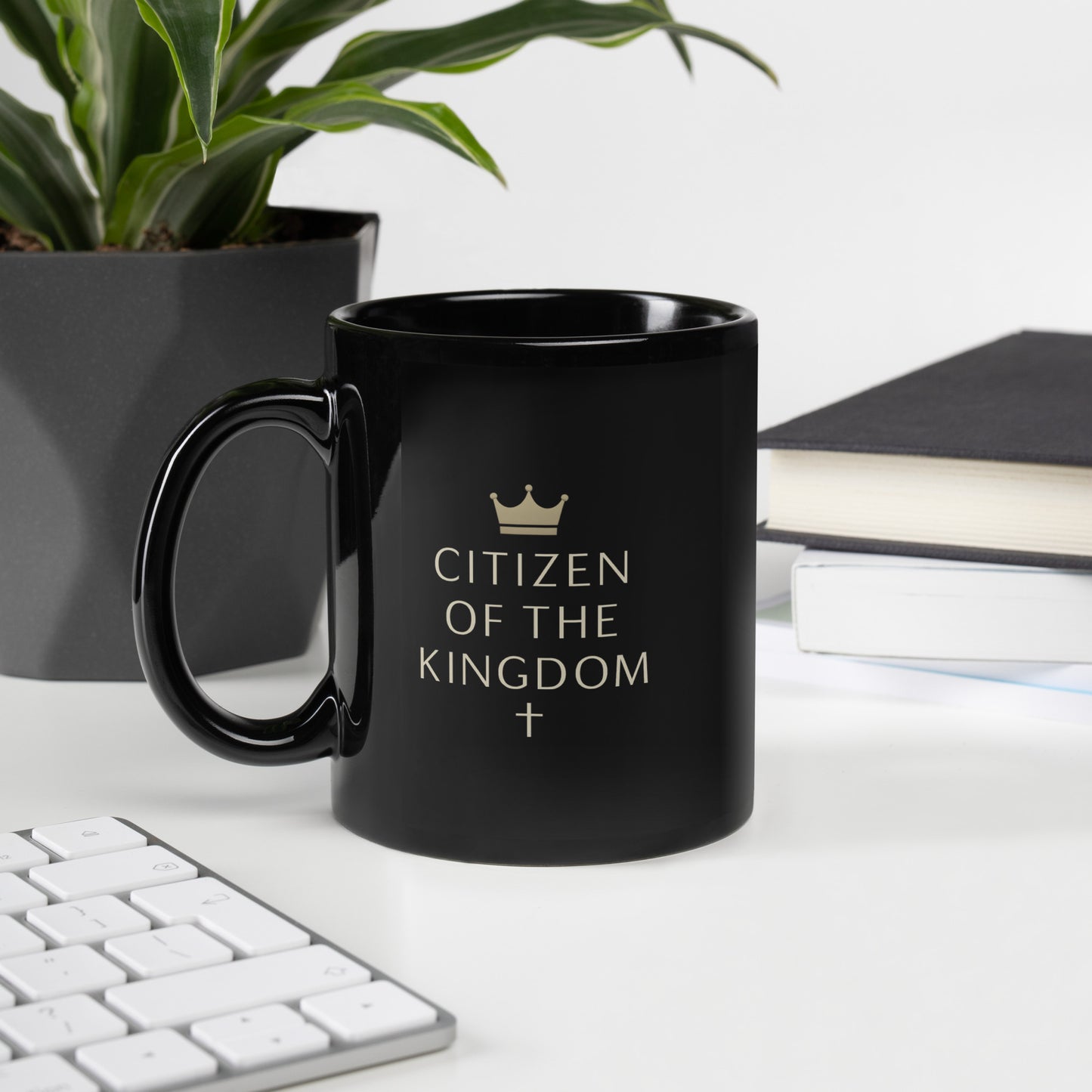 Citizen Of The Kingdom Black Glossy Mug Default Title