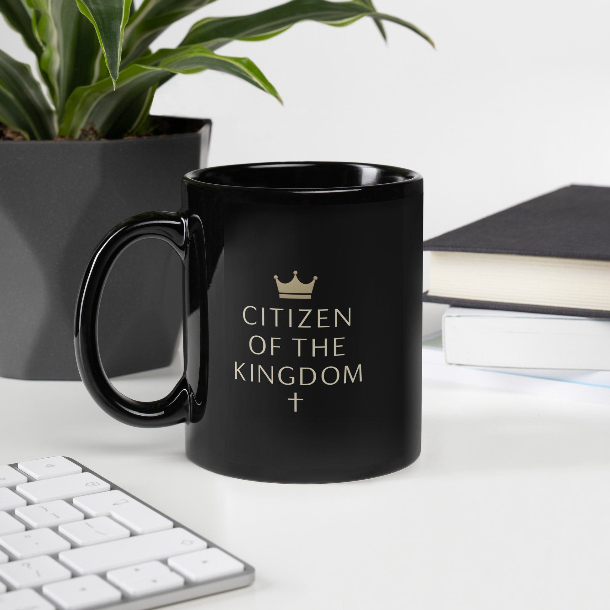 Citizen Of The Kingdom Black Glossy Mug Default Title