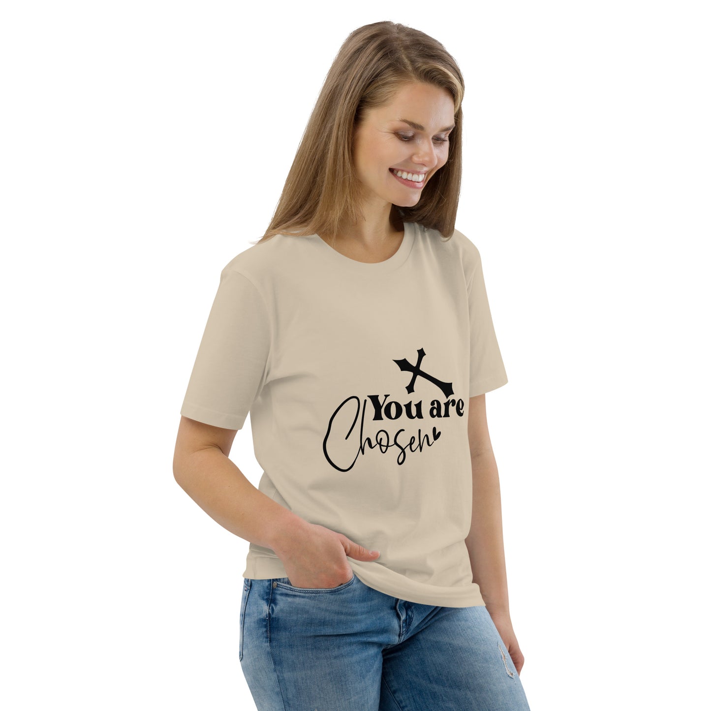 You Are Chosen Unisex organic cotton t-shirt Desert Dust
