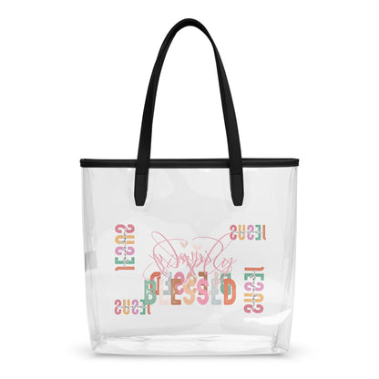 Simply Blessed Clear tote bag