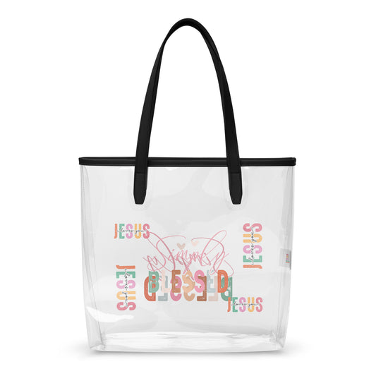 Simply Blessed Clear tote bag Default Title
