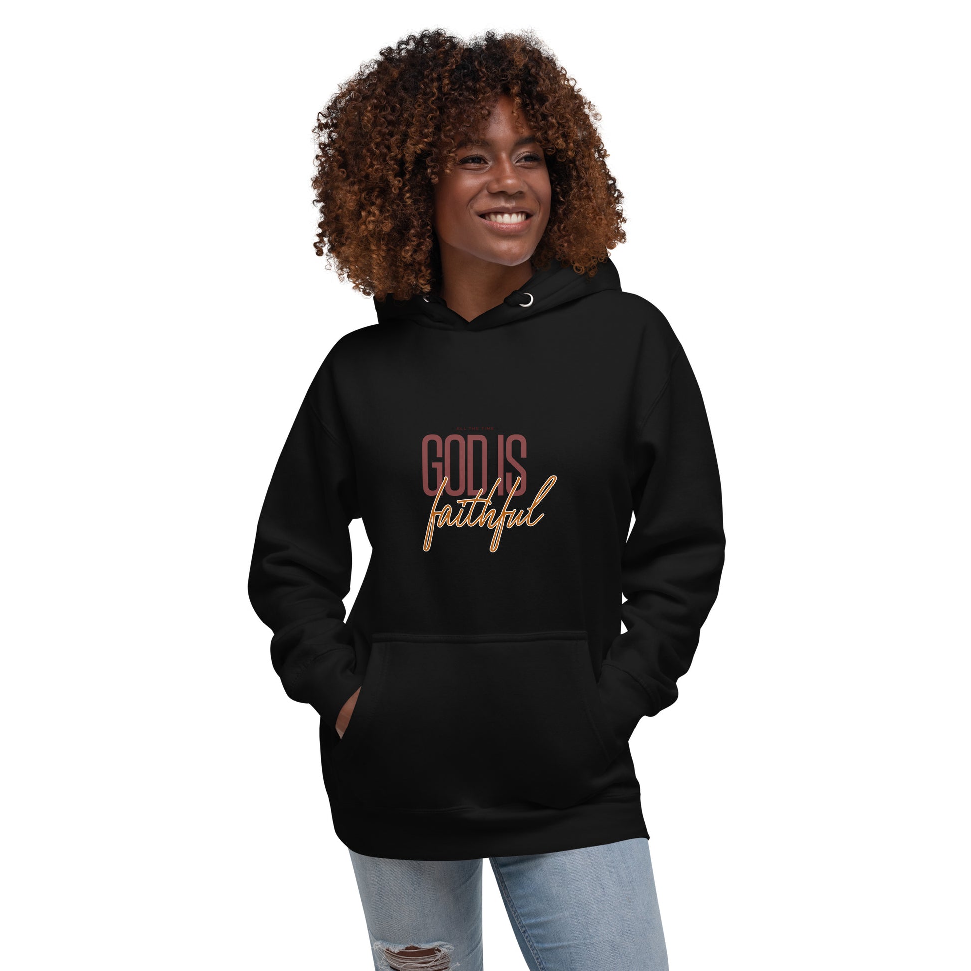 All The Time God Is Faithful adidas fleece hoodie
