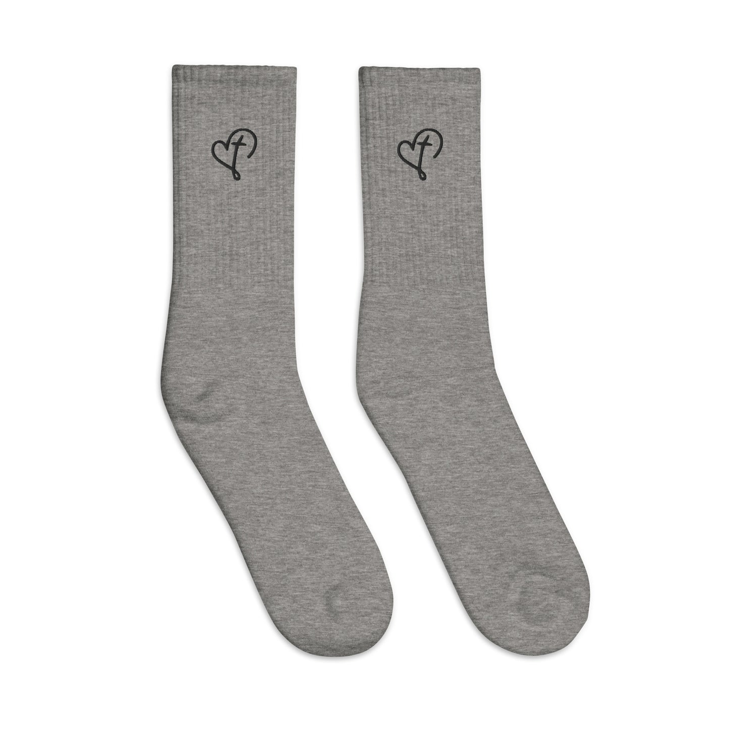 Love In Christ Embroidered socks