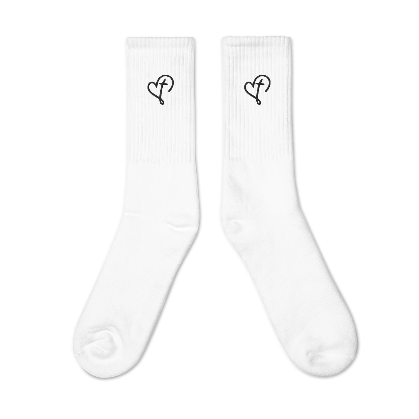Love In Christ Embroidered socks