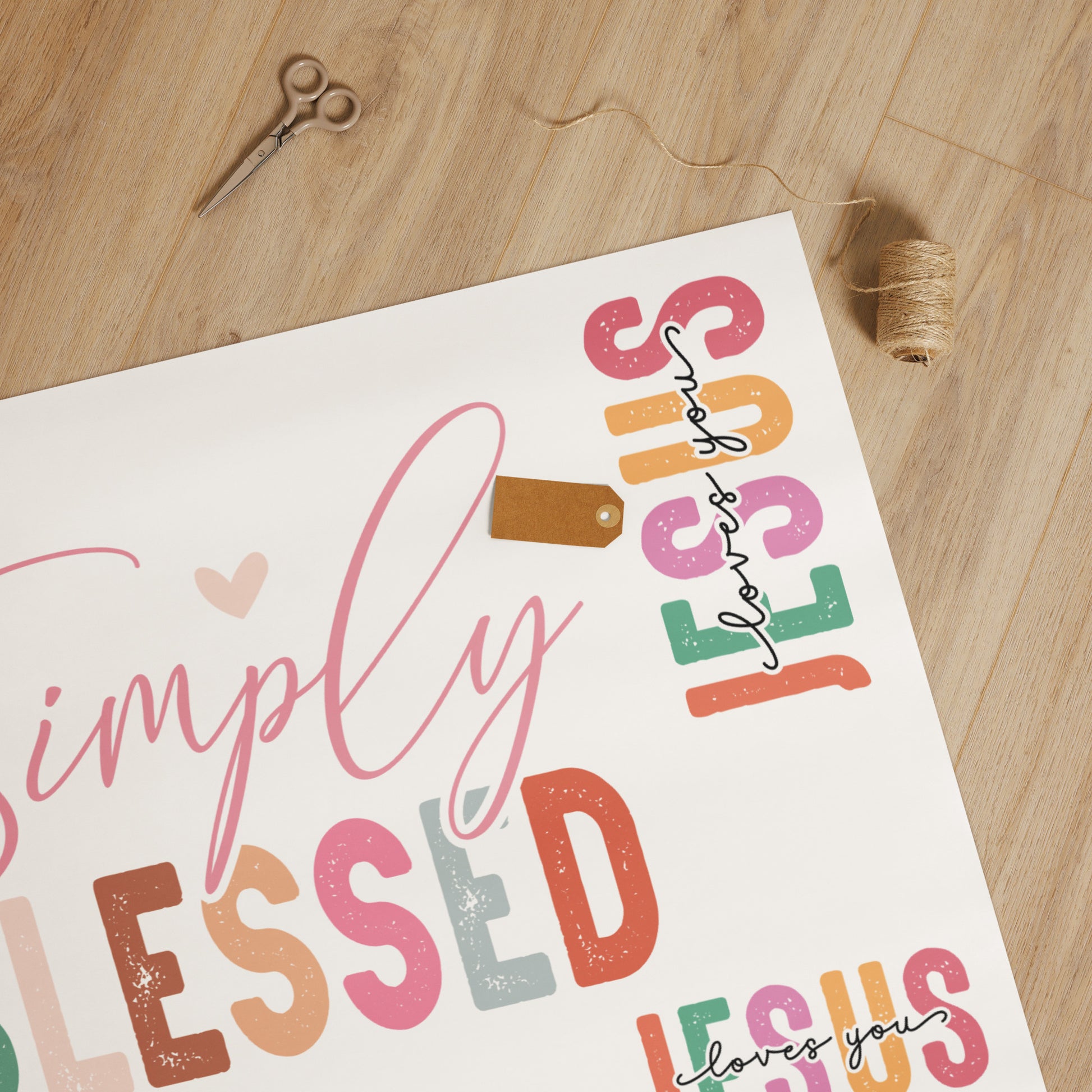 Simply Blessed Gift wrap paper 30″×20″