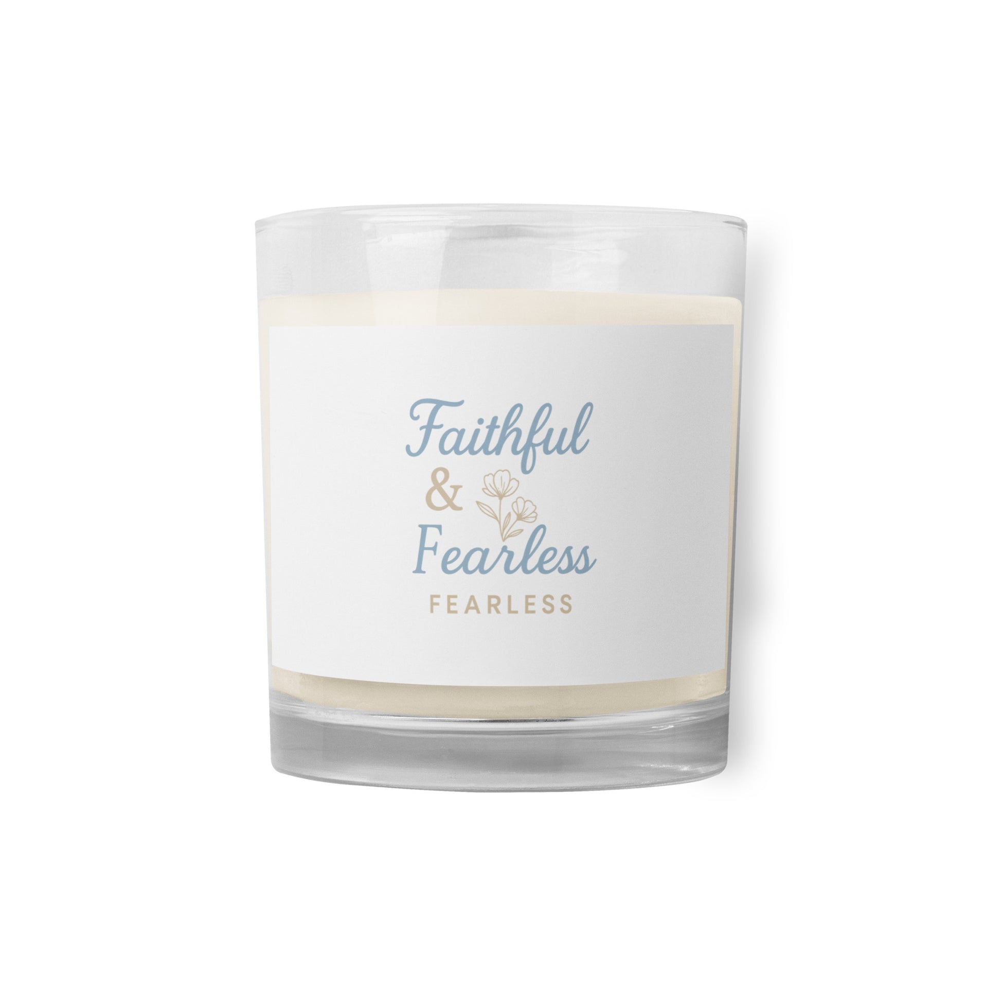 Faitful & Fearless Glass jar soy wax candle Default Title