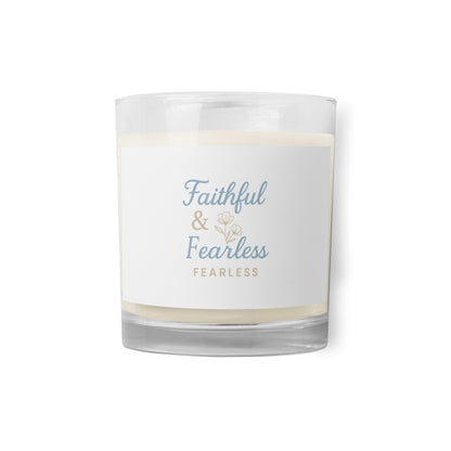 Faitful & Fearless Glass jar soy wax candle Default Title