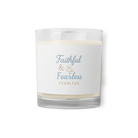 Faitful & Fearless Glass jar soy wax candle Default Title