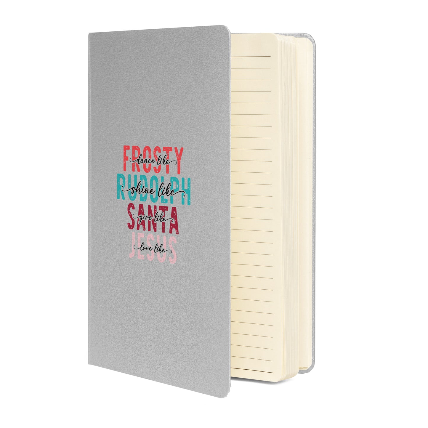 Frosty Rudolph Santa Jesus Hardcover bound notebook