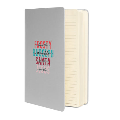 Frosty Rudolph Santa Jesus Hardcover bound notebook