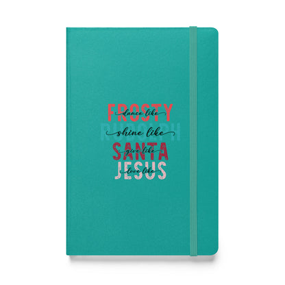 Frosty Rudolph Santa Jesus Hardcover bound notebook