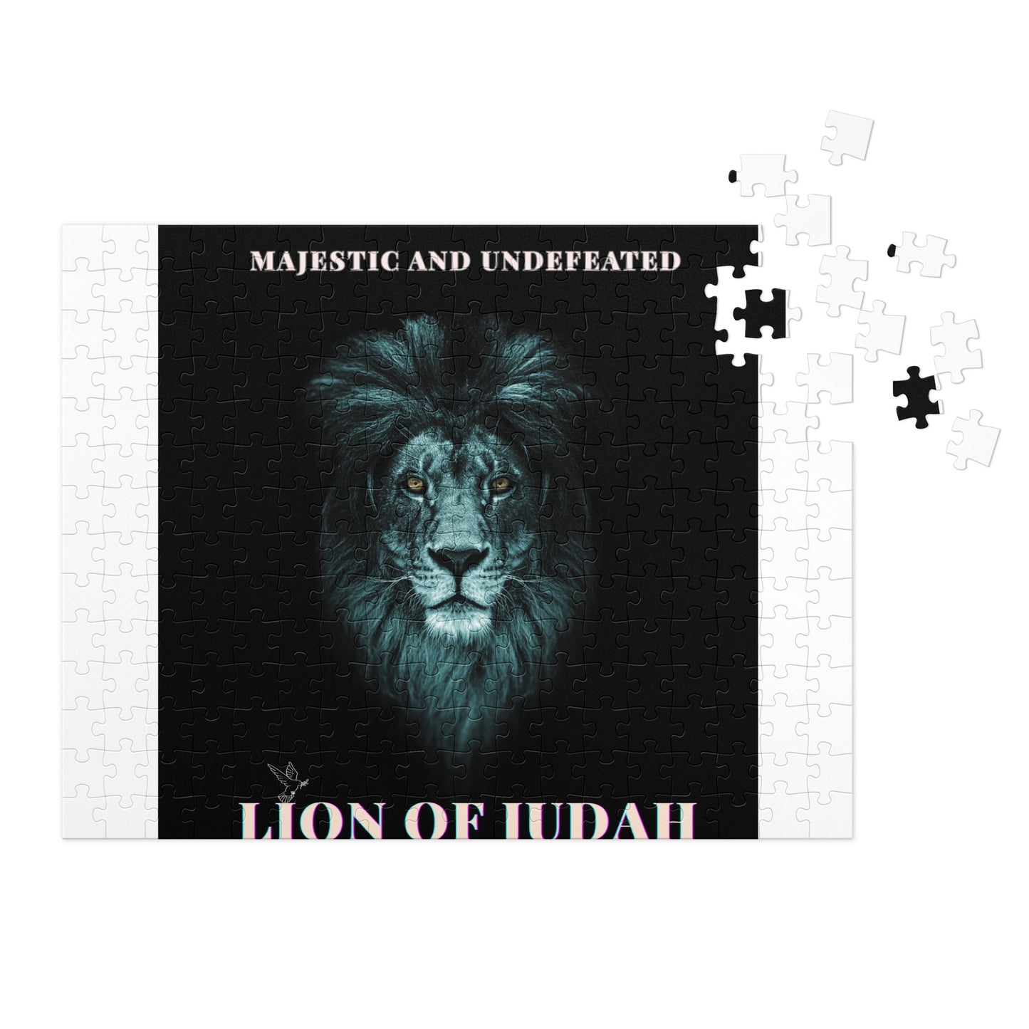 Majestic And Underfeated Lion Of Juda Jigsaw puzzle with tin 14″×11″ (252 pcs)