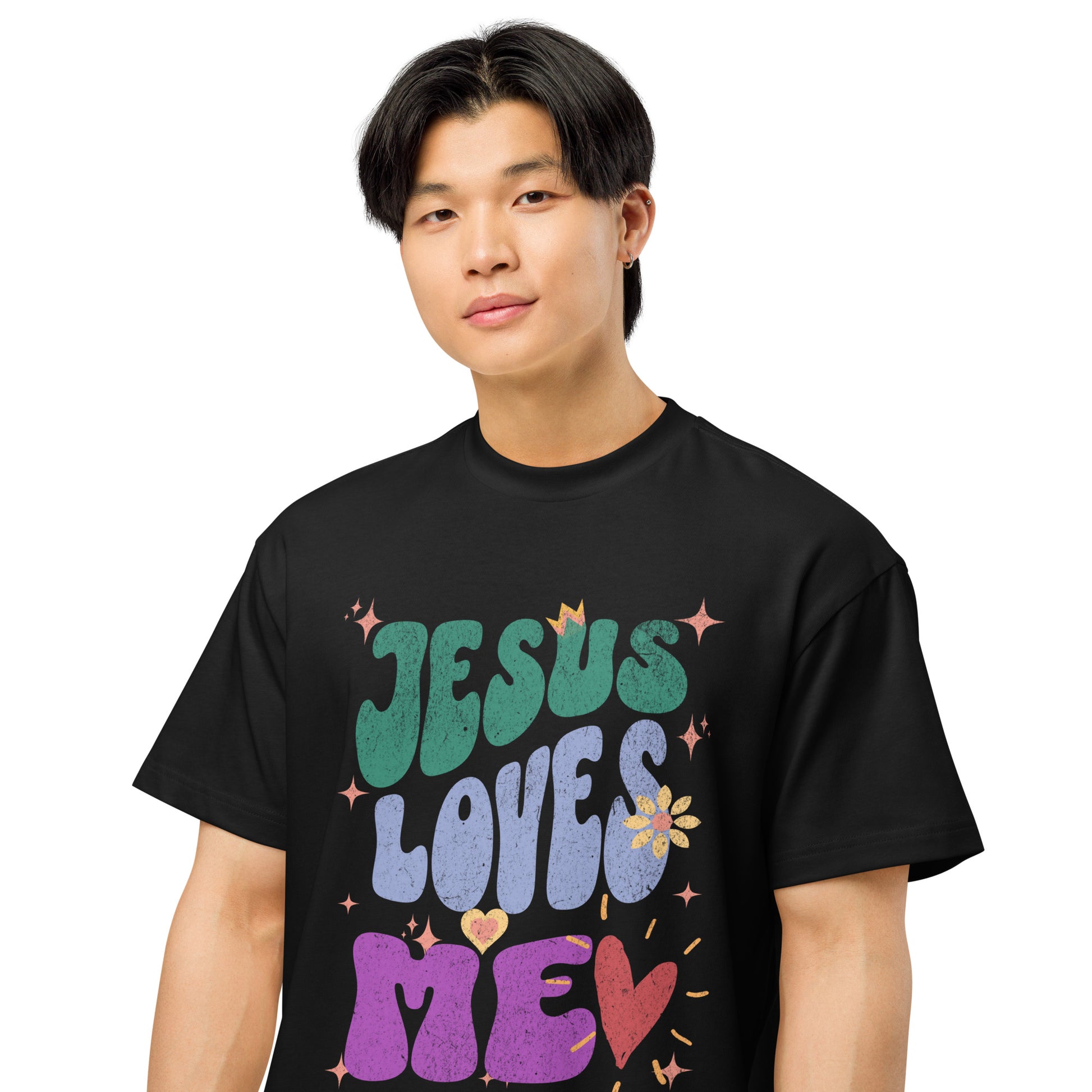 Jesus Loves Me Men’s Box Tee