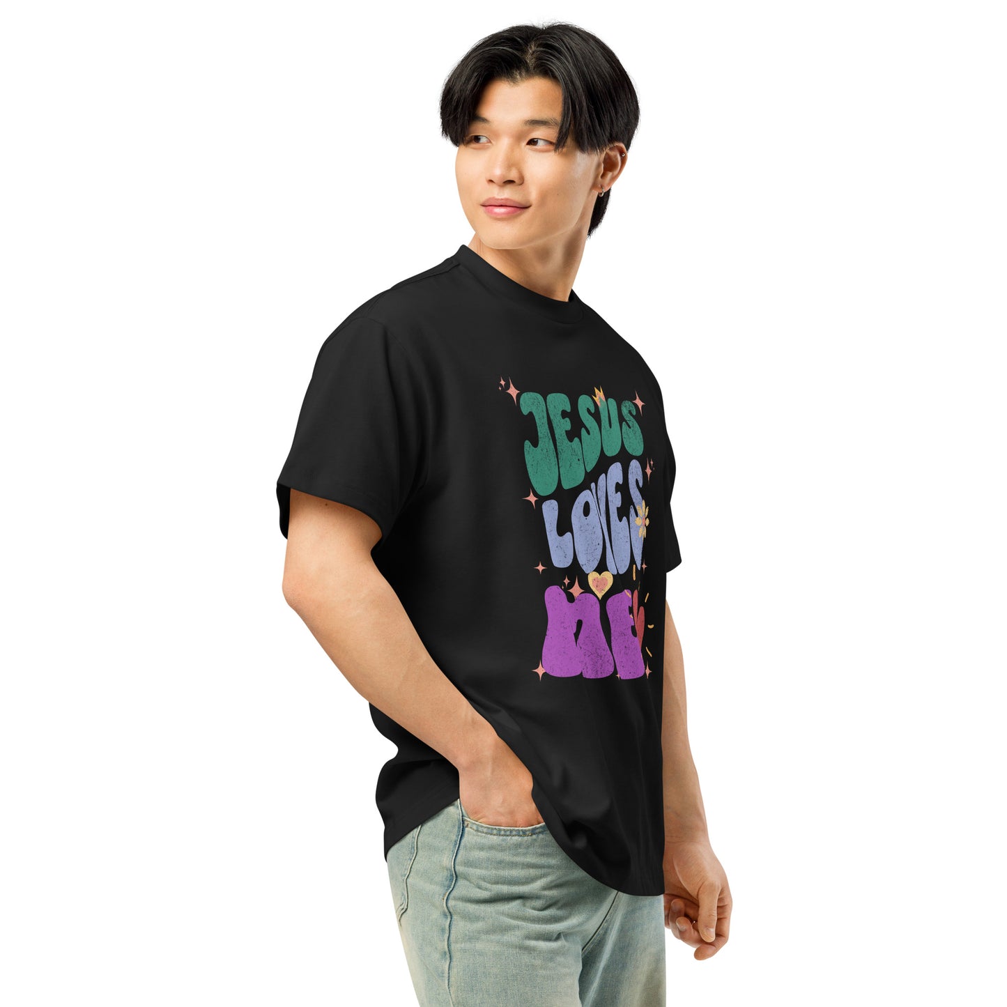 Jesus Loves Me Men’s Box Tee