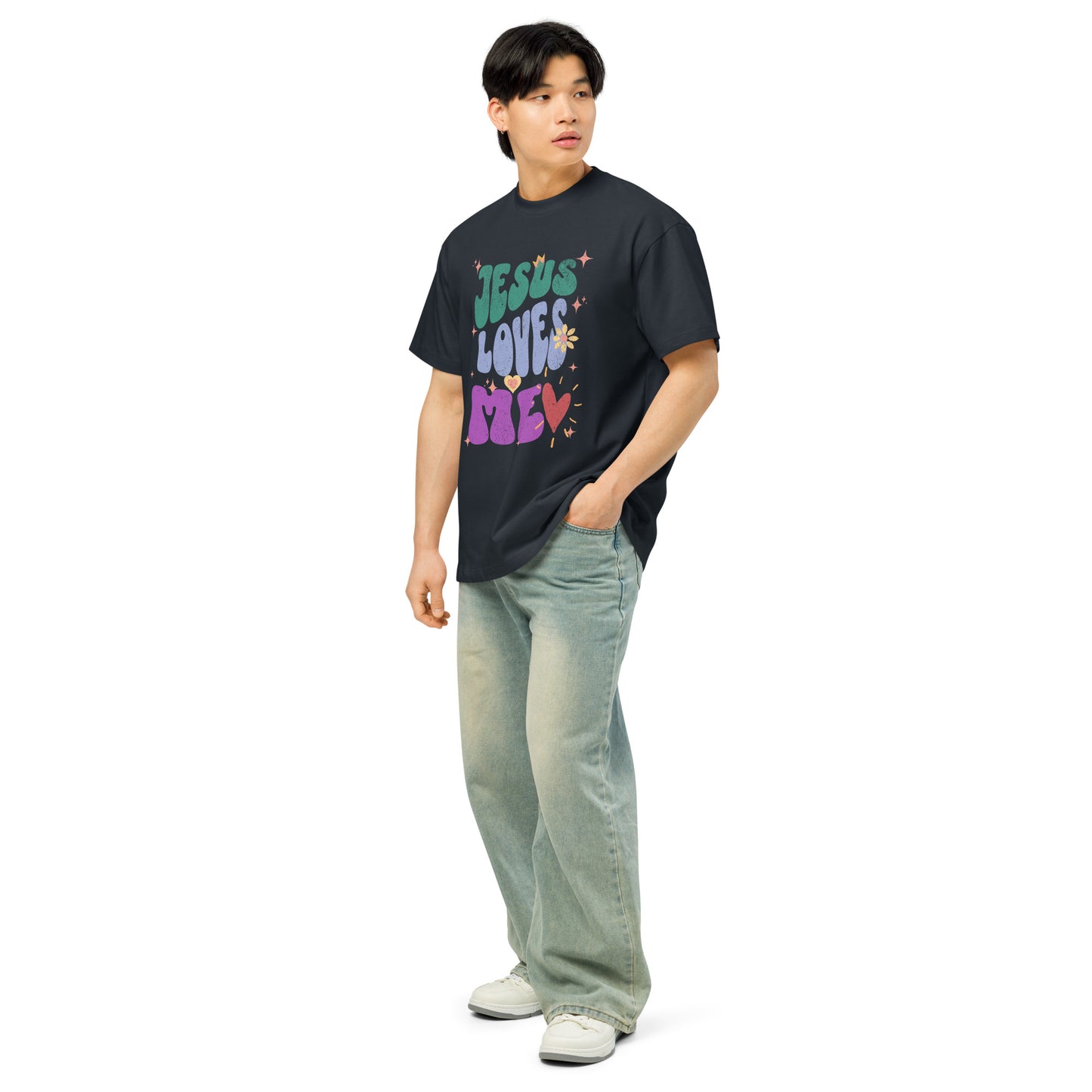 Jesus Loves Me Men’s Box Tee