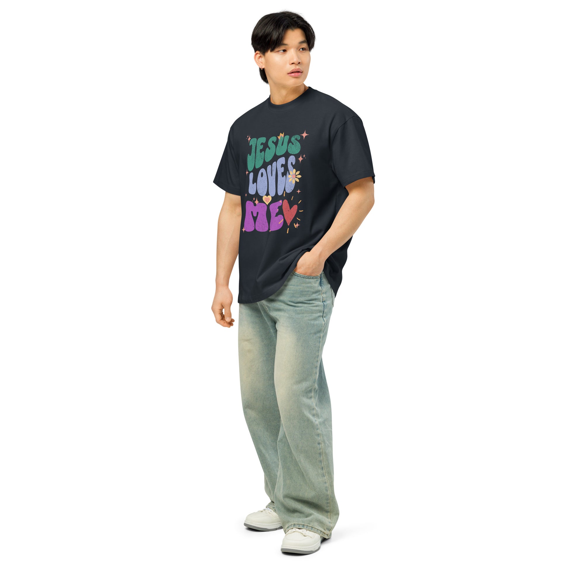 Jesus Loves Me Men’s Box Tee