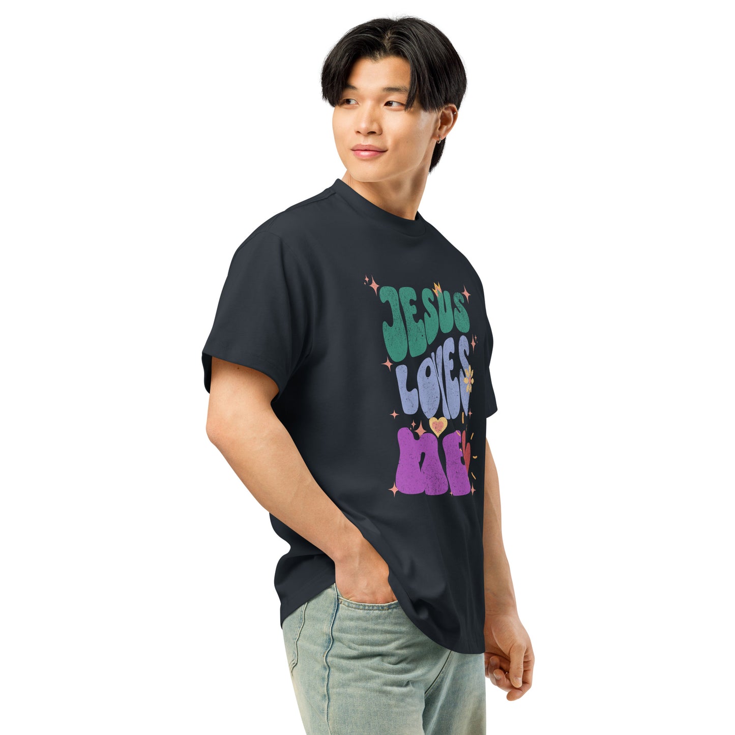 Jesus Loves Me Men’s Box Tee