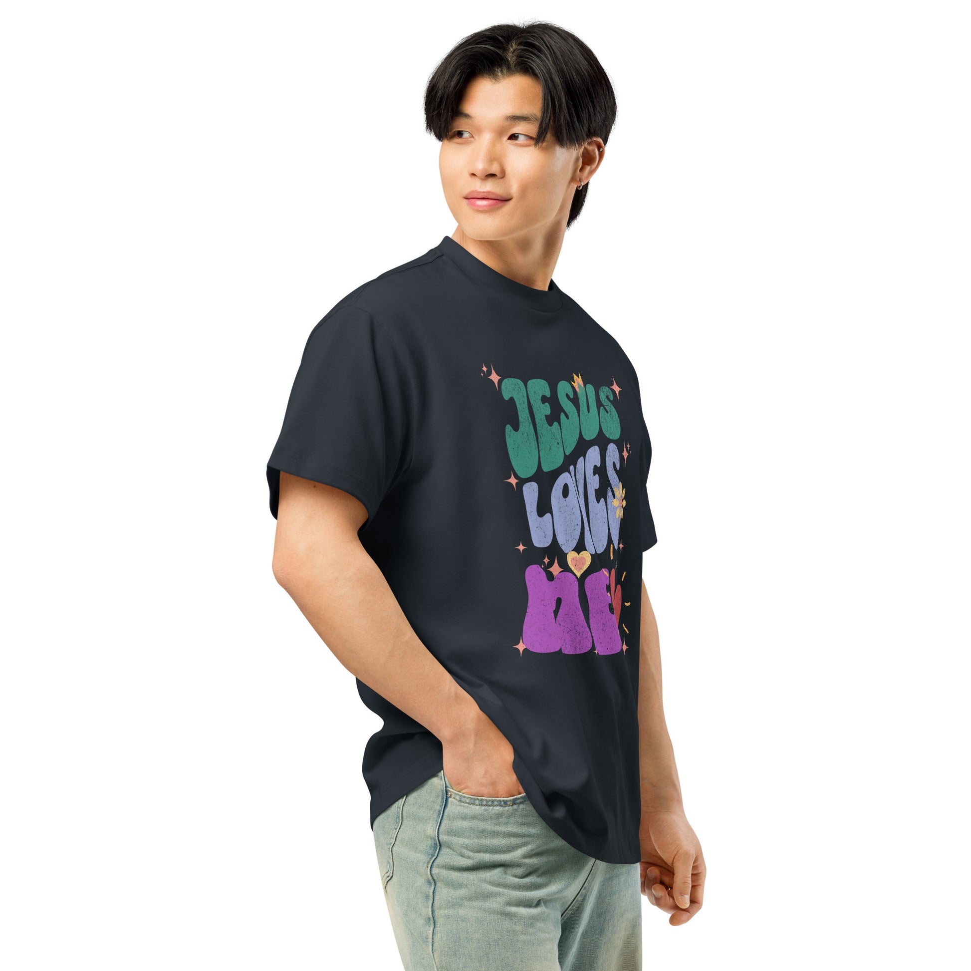 Jesus Loves Me Men’s Box Tee