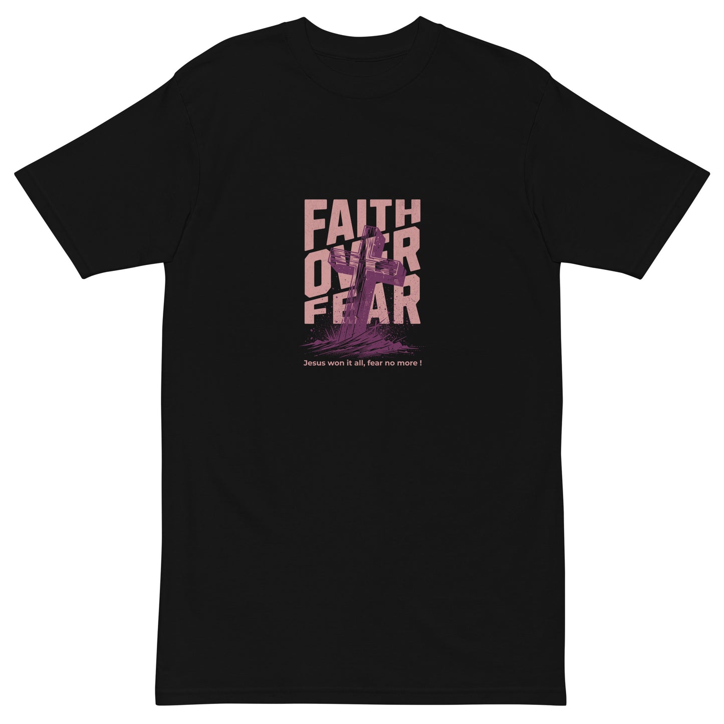 Faith Over Fear Men’s premium heavyweight tee