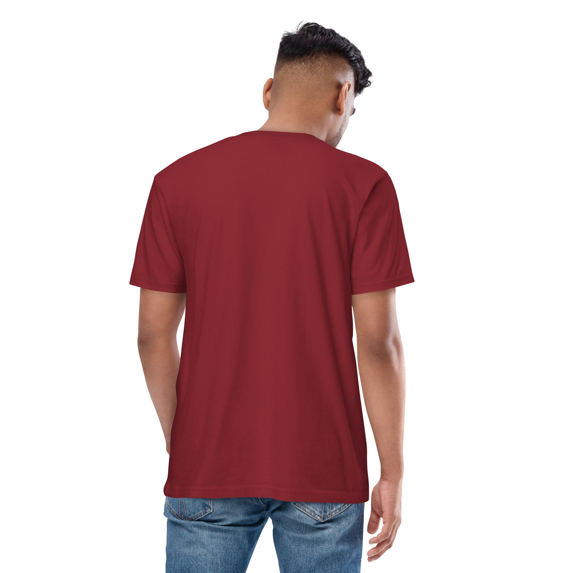 Trust In Jesus Men’s premium heavyweight tee
