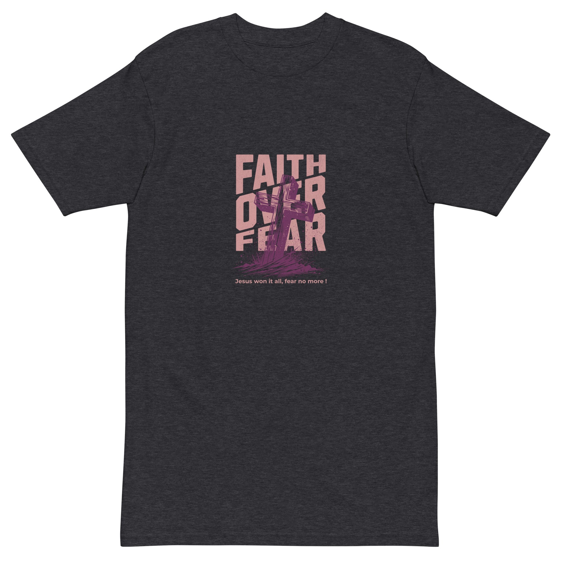 Faith Over Fear Men’s premium heavyweight tee