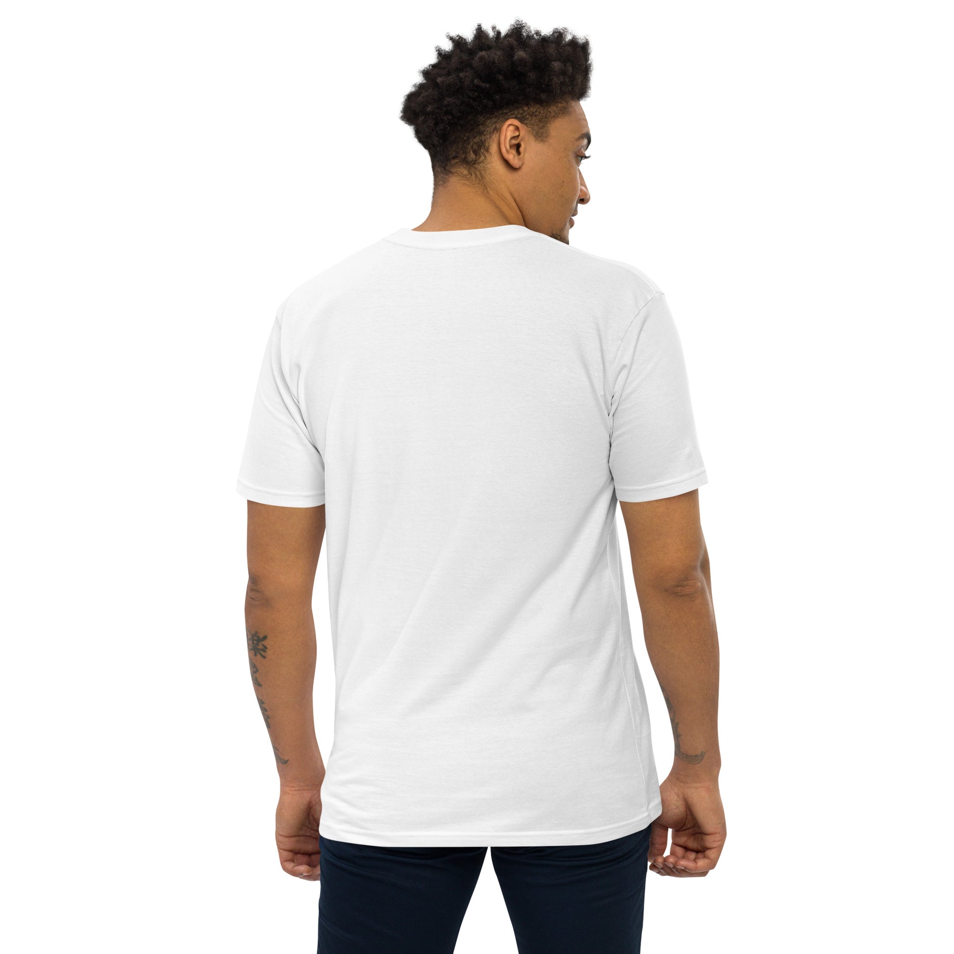 Trust In Jesus Men’s premium heavyweight tee