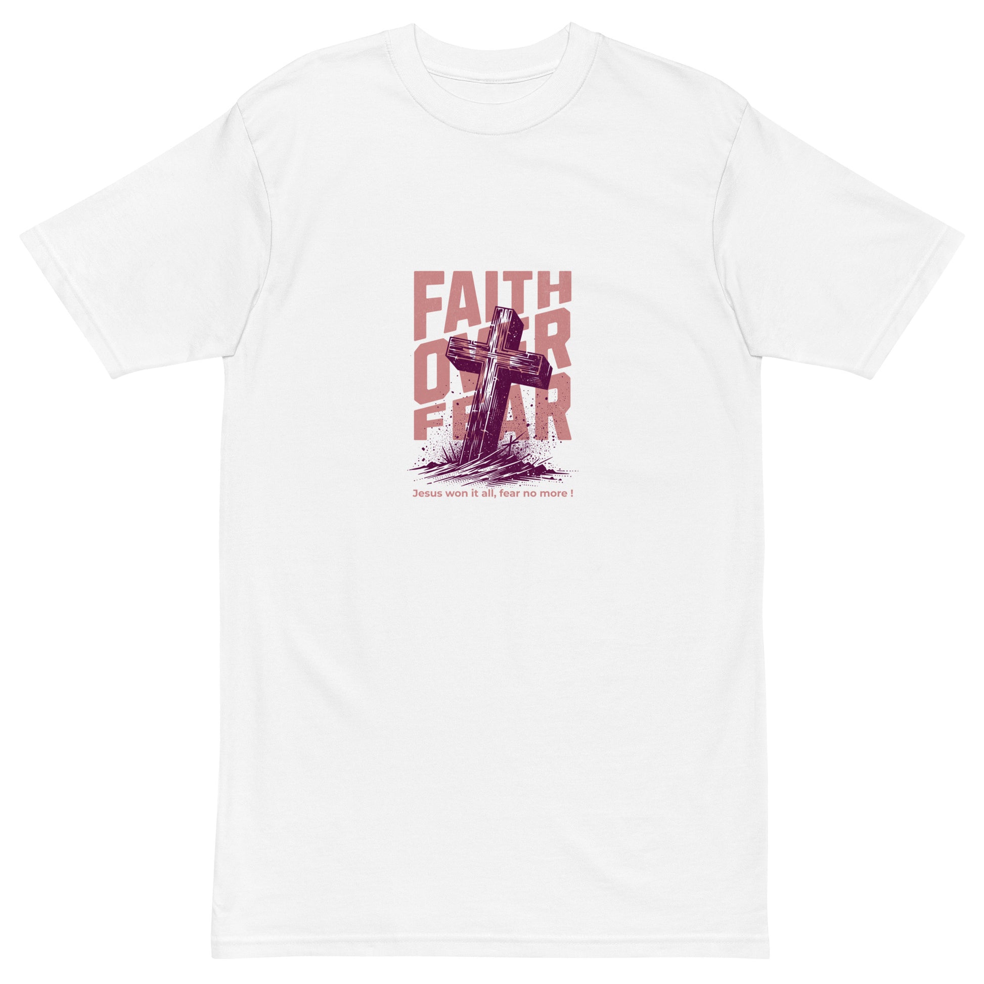 Faith Over Fear Men’s premium heavyweight tee