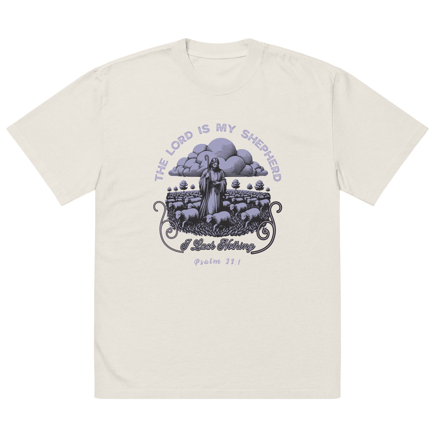 The Lord Is My Sheperd Oversized heavyweight t-shirt Default Title