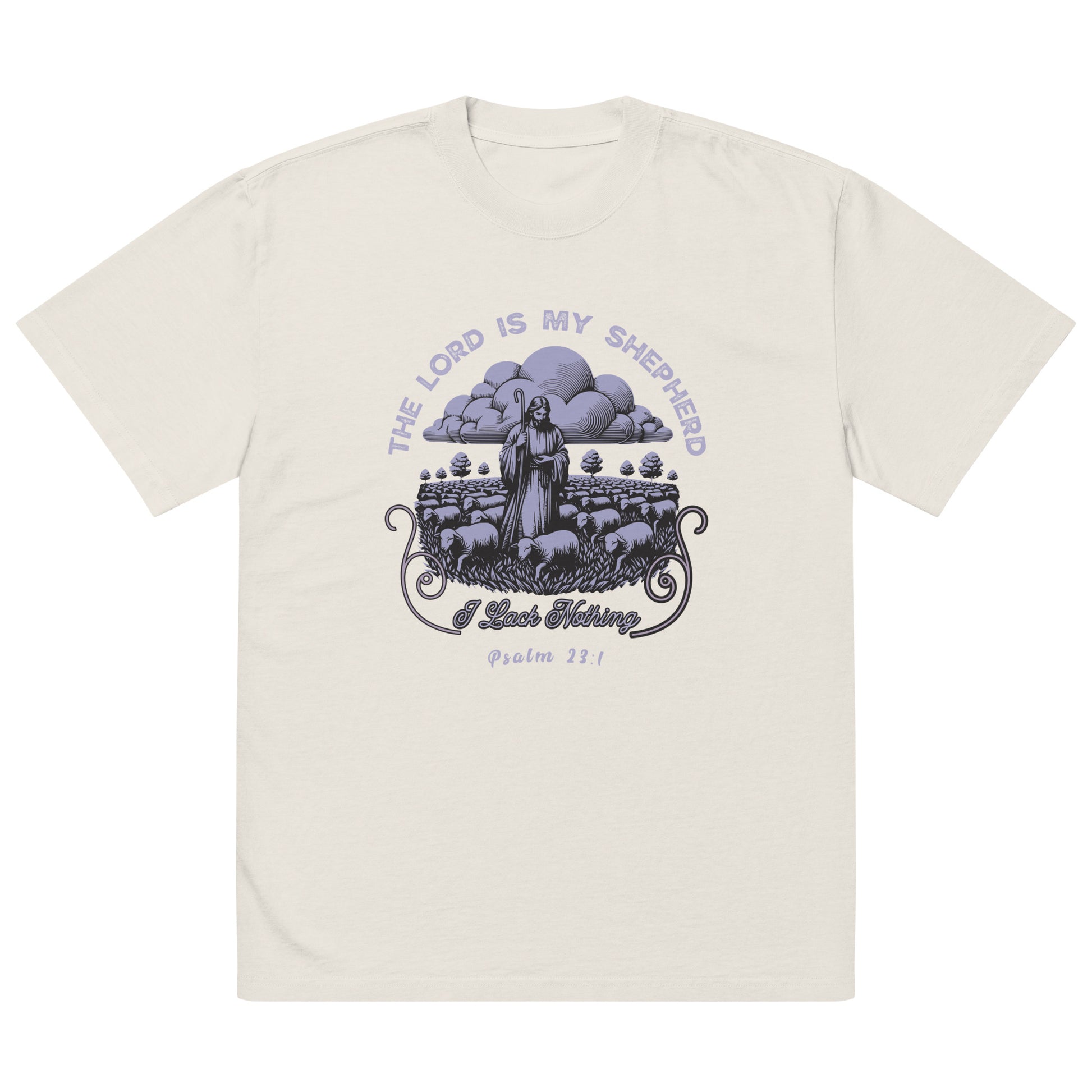 The Lord Is My Sheperd Oversized heavyweight t-shirt Default Title