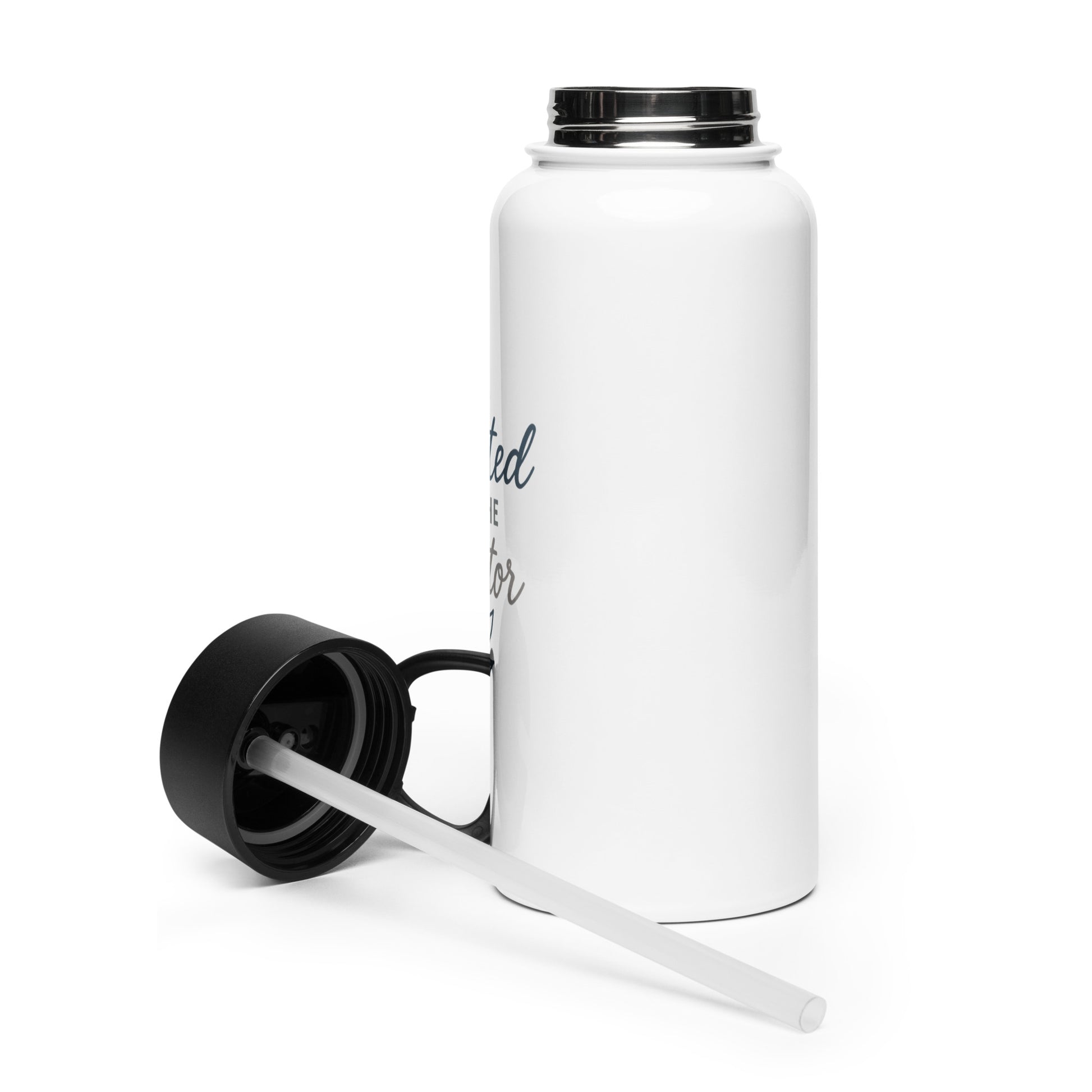 Created By The Creator Stainless steel water bottle with a straw lid