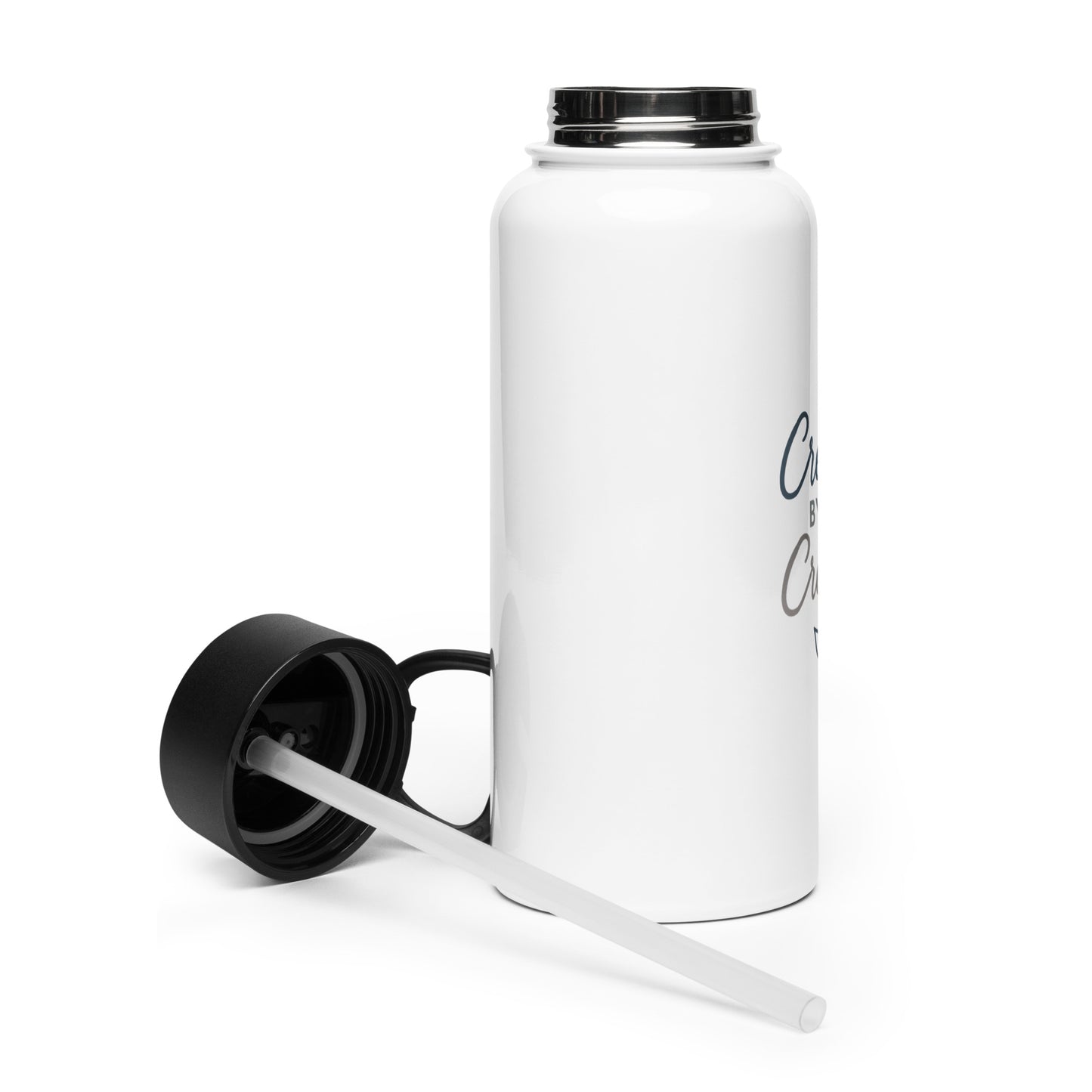 Created By The Creator Stainless steel water bottle with a straw lid