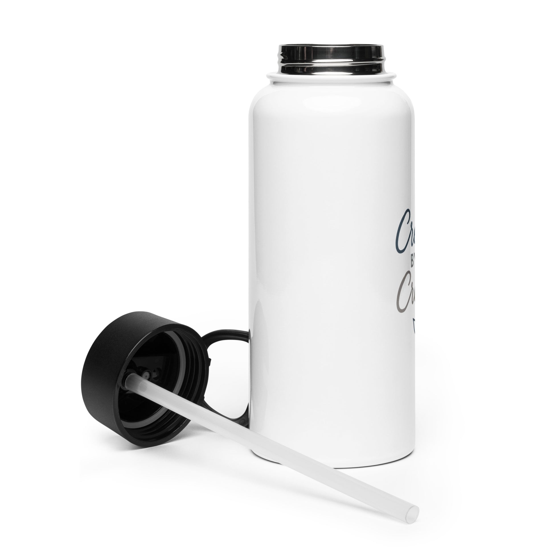 Created By The Creator Stainless steel water bottle with a straw lid