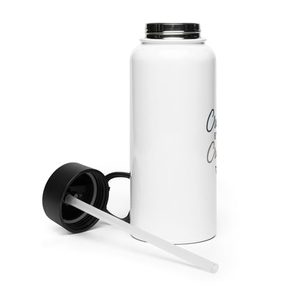 Created By The Creator Stainless steel water bottle with a straw lid