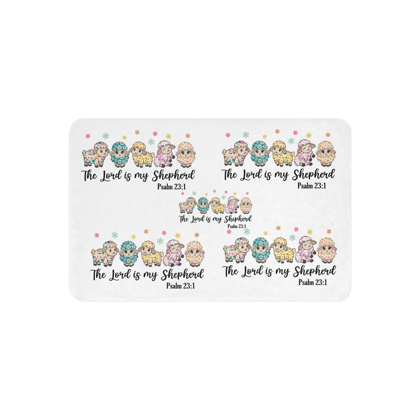 The Lord Is My Sheperd Sherpa blanket