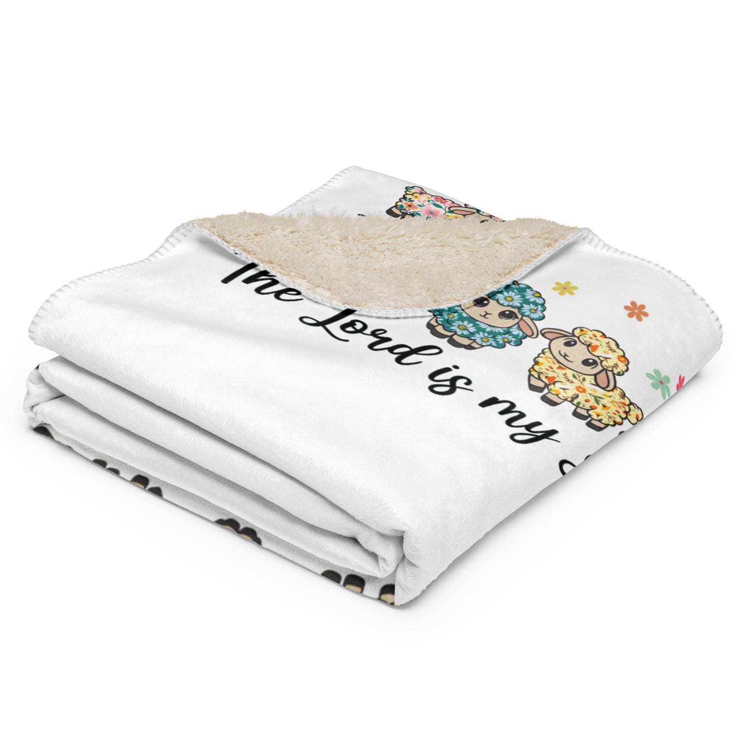 The Lord Is My Sheperd Sherpa blanket