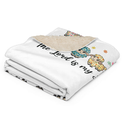 The Lord Is My Sheperd Sherpa blanket